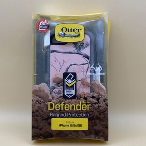 New! Otter Box for iPhone 5 / 5s Case Defender Series Cover RealTree Pink Camo